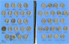 Jefferson Nickel Partial Set In Whitman Albums 1939-1991 101 Coins  