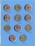 Kennedy Half Dollar Partial set in Whitman Album 1964-1984 22 Coins