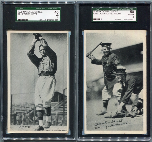 R313 National Chicle Fine Pen Lot of 4 All SGC Graded