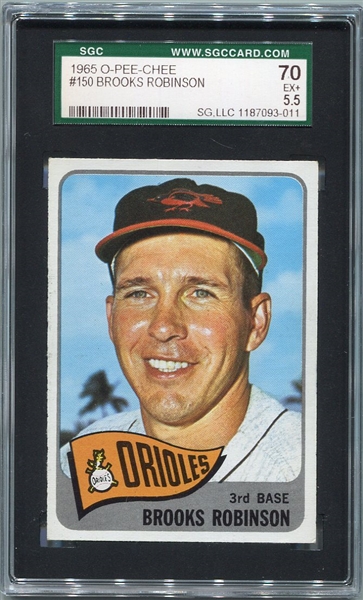 1965 O-Pee-Chee #150 Brooks Robinson SGC 70