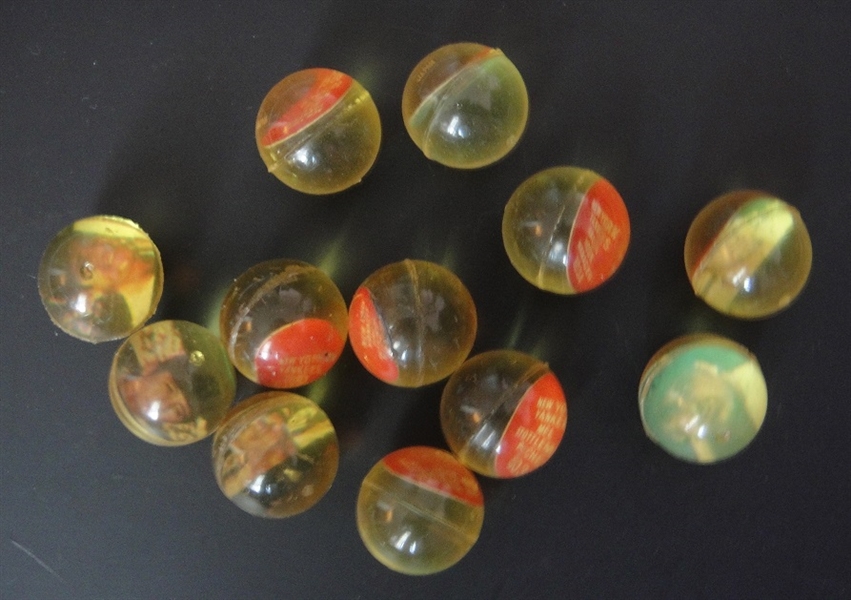 1970 Chemtoy Complete Set of 12 New York Yankees