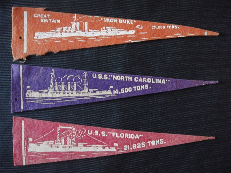 BF13 Battleship Bakery Felts Lot of 3