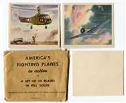 FA1A 1940's Coca-Cola America's Fighting Planes Complete 20 Card Set in Original Package