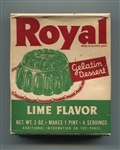 F219 1950 Royal Dessert Unopened Box w/Howdy Doody Star Oil Well Willie On the Back