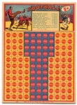 1930's W.H. Brady Baseball, Basketball and Football 1 Cent Punchboard's 