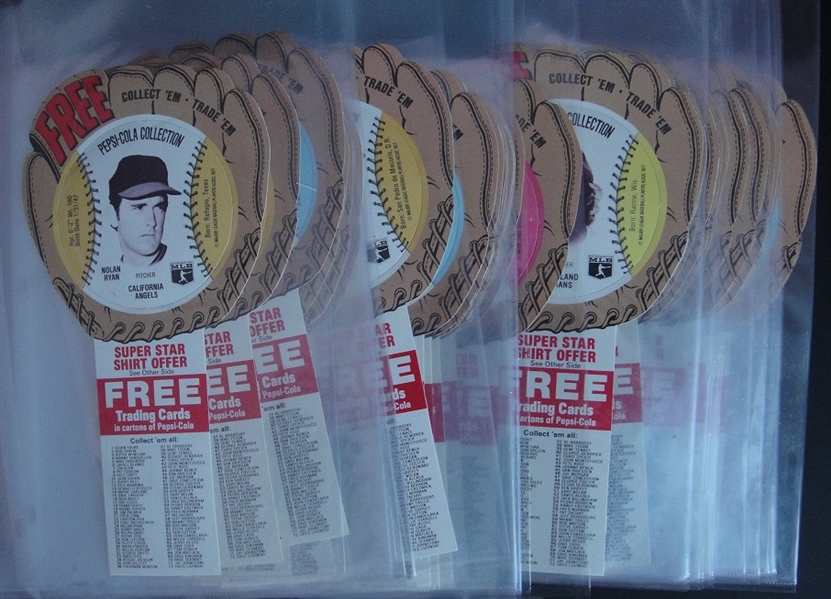 1977 Pepsi-Cola Baseball Stars Complete Set of 72 NRMT/MT