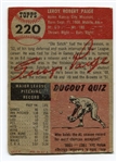 1953 Topps #220 Satchel Paige