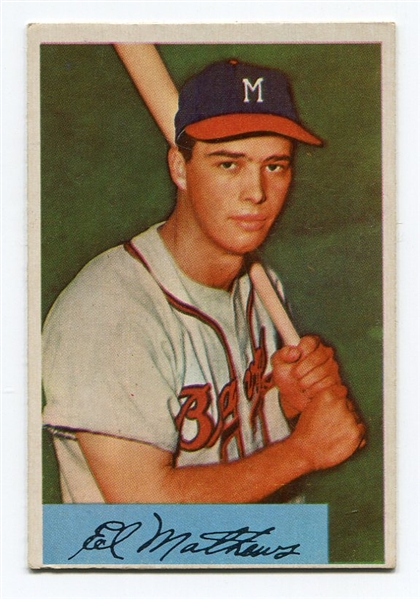 1954 Bowman #64 Eddie Mathews  EX