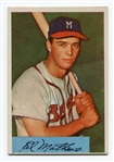1954 Bowman #64 Eddie Mathews  EX
