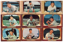 1955 Bowman Lot of 12 EX+/- w/High Numbers