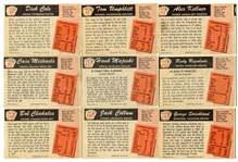 1955 Bowman Lot of 12 EX+/- w/High Numbers