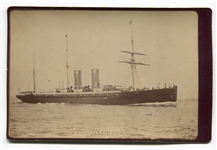 Circa 1890's Joseph Hall Cabinet Photo S.S. Etruria