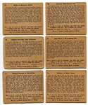  R164 War Gum Lot of 6 Different w/#11 MacArthur