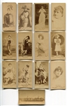 1880's Actress Lot of 12 Plus 1 Ship - Lone Jack, Old Judge and Yum Yum