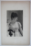 Mrs. Langtry As Pauline the Lady Of Lyons Act Iv Scene I 1887 Gebbie Gravure