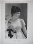 Mrs. Langtry As Pauline the Lady Of Lyons Act Iv Scene I 1887 Gebbie Gravure