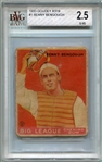 1933 Goudey #1 Benny Bengough Beckett 2.5