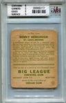 1933 Goudey #1 Benny Bengough Beckett 2.5