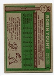 1976 Topps #316 Robin Yount Milwaukee Brewers EX