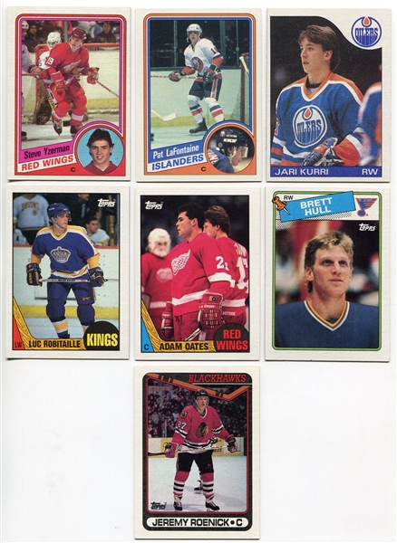 1984 - 1990 Topps Hockey Lot of 7 Mostly HOFers