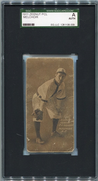 E136 1911 Zeenut Harry Melchoir San Francisco SGC AUTH