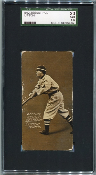 E136 1912 Zeenut Louis Litschi Vernon SGC 20