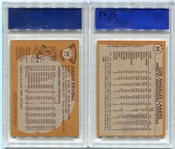 1981-82 Topps Basketball #30 Julius Erving PSA 8 & #55 Lakers Team Leaders PSA 8