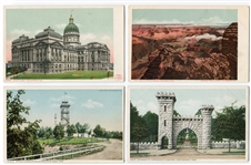 Early 1900's Lot of 17 Different Detroit Publishing Postcards Famous American Monuments & Sites