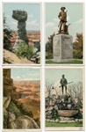Early 1900's Lot of 17 Different Detroit Publishing Postcards Famous American Monuments & Sites