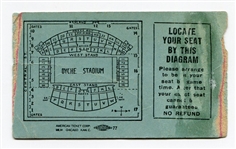 1944 Illinois vs. Northwestern College Football Ticket Stub