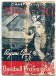 1949-50 Campeonato Cuban Baseball Magazine