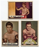 1951 Topps Ringside Boxing Lot of 3 Different