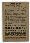 1952 Bowman Baseball #115 Larry Doby VG/EX