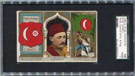 N126 Duke Rulers, Flags, Arms of All Nations Lot of 4 Different Triple Folders SGC Graded