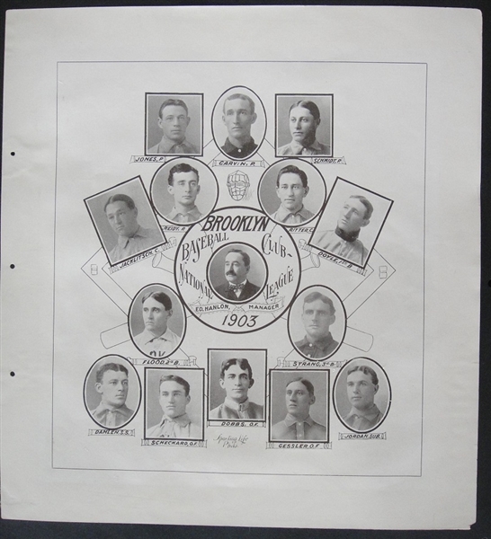 W601 1903 Sporting Life Brooklyn Baseball Club Composite