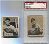 1948 Bowman Baseball Emil Verban & Bobby Thomson