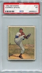 1950 Bowman #19 Warren Spahn PSA 1