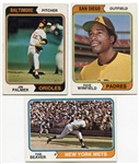 1974 Topps Lot of 450+/- Cards w/over 40 HOFers