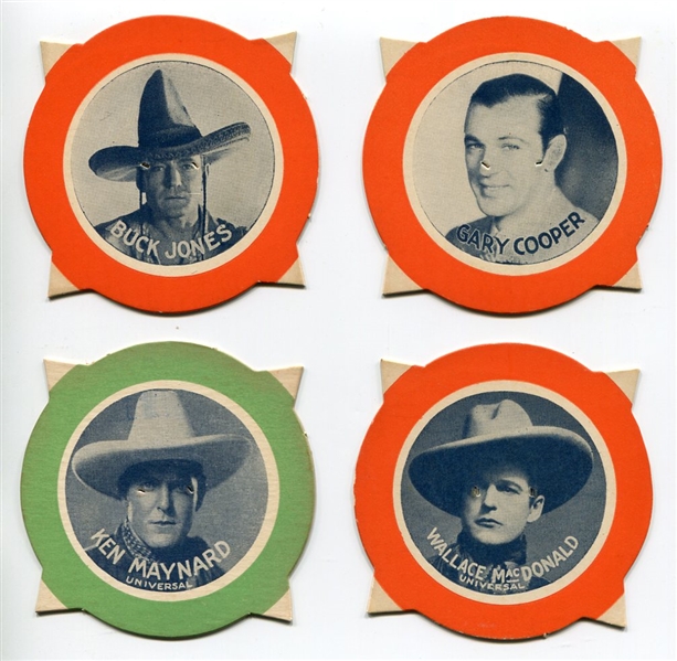 1930 Fleer Whiz Bang Gum Lot of 4 Different Actors