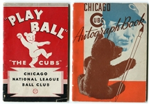1934-1942 Chicago Cubs Team Issued Booklets