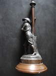 1881 Edward Miller Co. Hartford Baseball Club Oil Lamp Figure