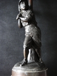 1881 Edward Miller Co. Hartford Baseball Club Oil Lamp Figure