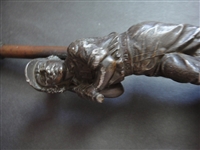 1881 Edward Miller Co. Hartford Baseball Club Oil Lamp Figure