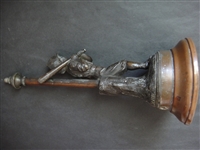 1881 Edward Miller Co. Hartford Baseball Club Oil Lamp Figure