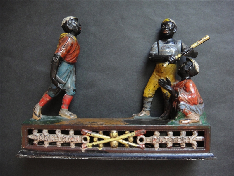 Circa 1888 "Darktown Battery" Mechanical Bank