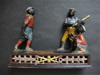 Circa 1888 "Darktown Battery" Mechanical Bank