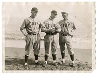 1922 Wire Photo Grover Cleveland Alexander, Bill Killifer and Elwood Martin