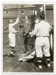 1917 Franklin D. Roosevelt & Clark Griffith Opening Day Flag Raising