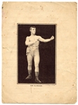1889 Kimball & Co. Boxer Sam Blakelock Advertisment Piece