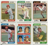 1974 Topps Lot of 24 Different Nearly All HOFers